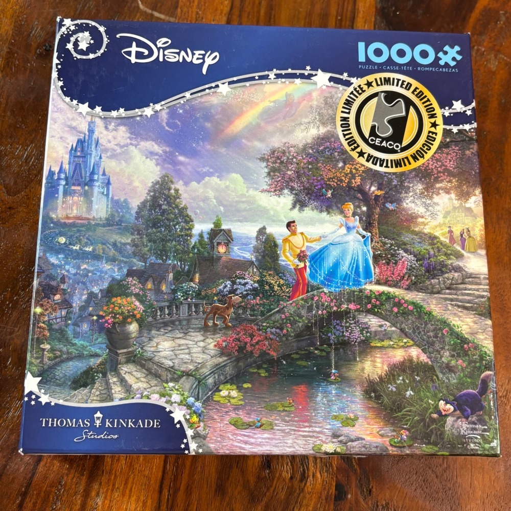 Disney Thomas Kinkade Cinderella Wishes Upon a Dream 1000 Piece Puzzle
